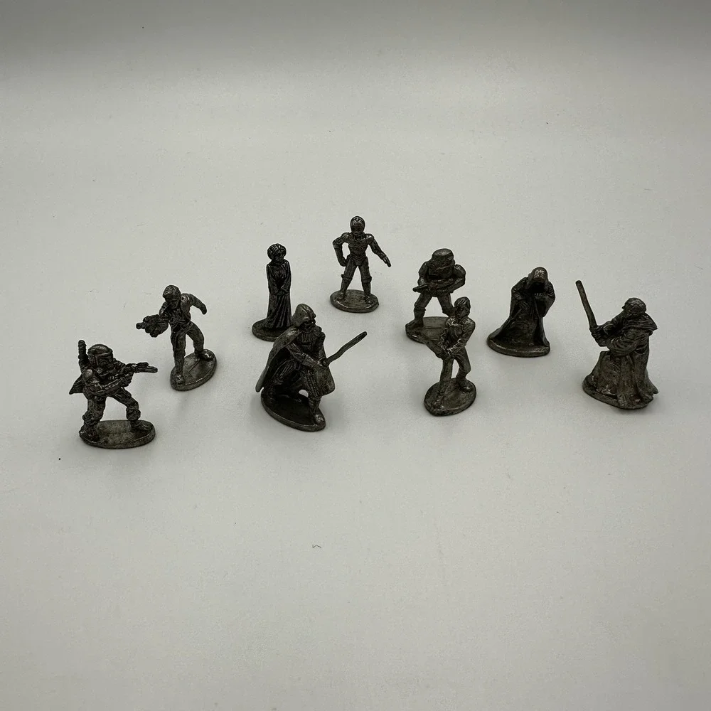 Star Wars Monopoly Classic Trilogy Edition 1997 Replacement Pewter Token Figures